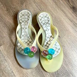Authentic COACH Multicolor Sandals 6.5